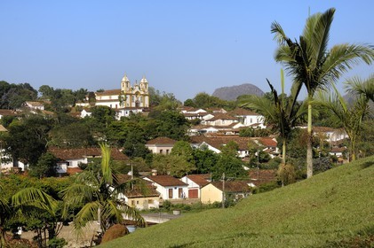 Brésil, Etat du Minas Gerais, Tirandentes, Matriz de Santo Antonio, église Saint-Antoine (Route de l'or, Estrada Real)