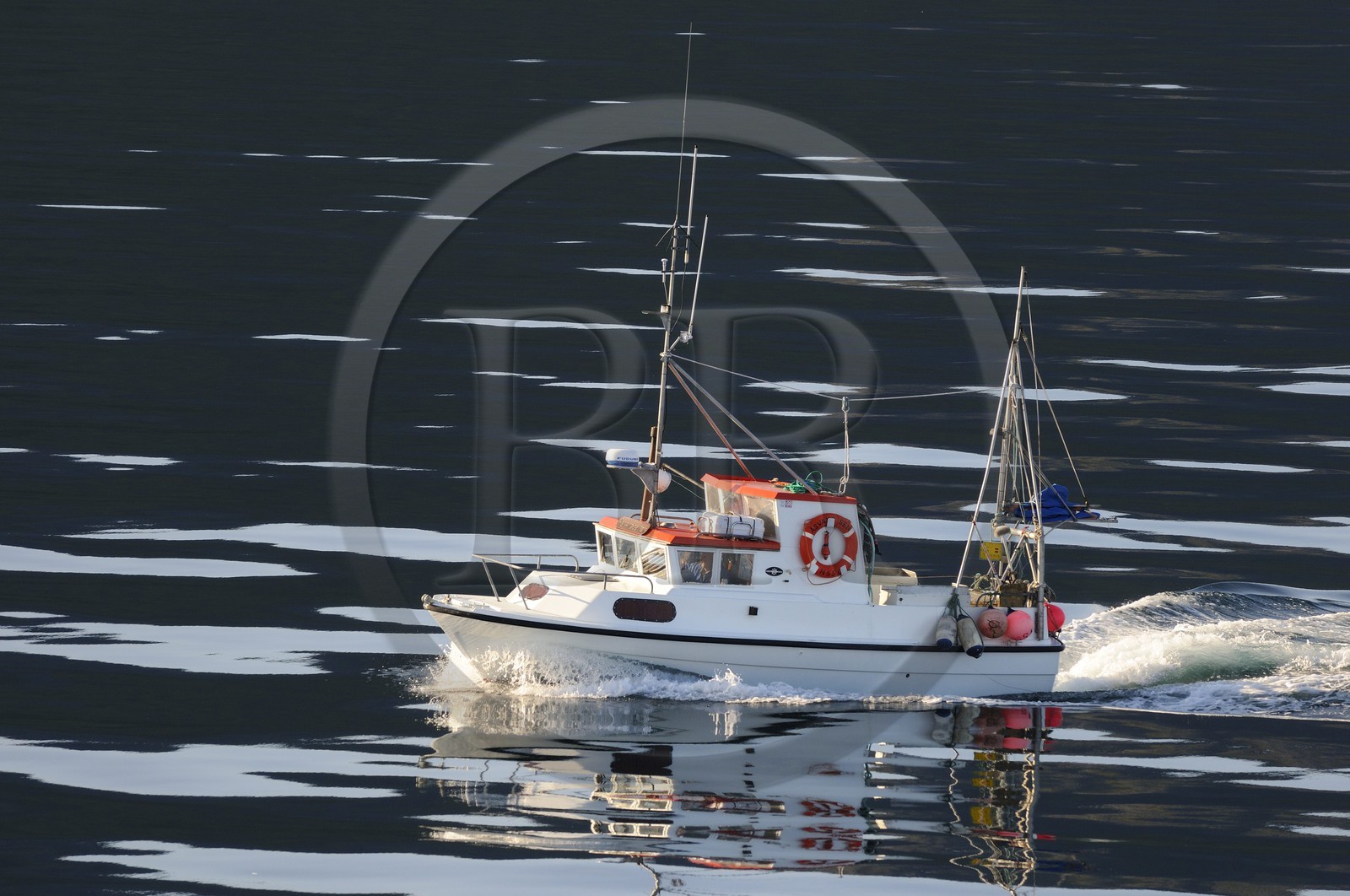Norway, Nordland County, Vesteralen Islands, fishing boat