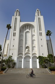 Morocco, Casablanca, Sacré-Coeur church, architect Paul Tournon (built between 1930 and 1953)