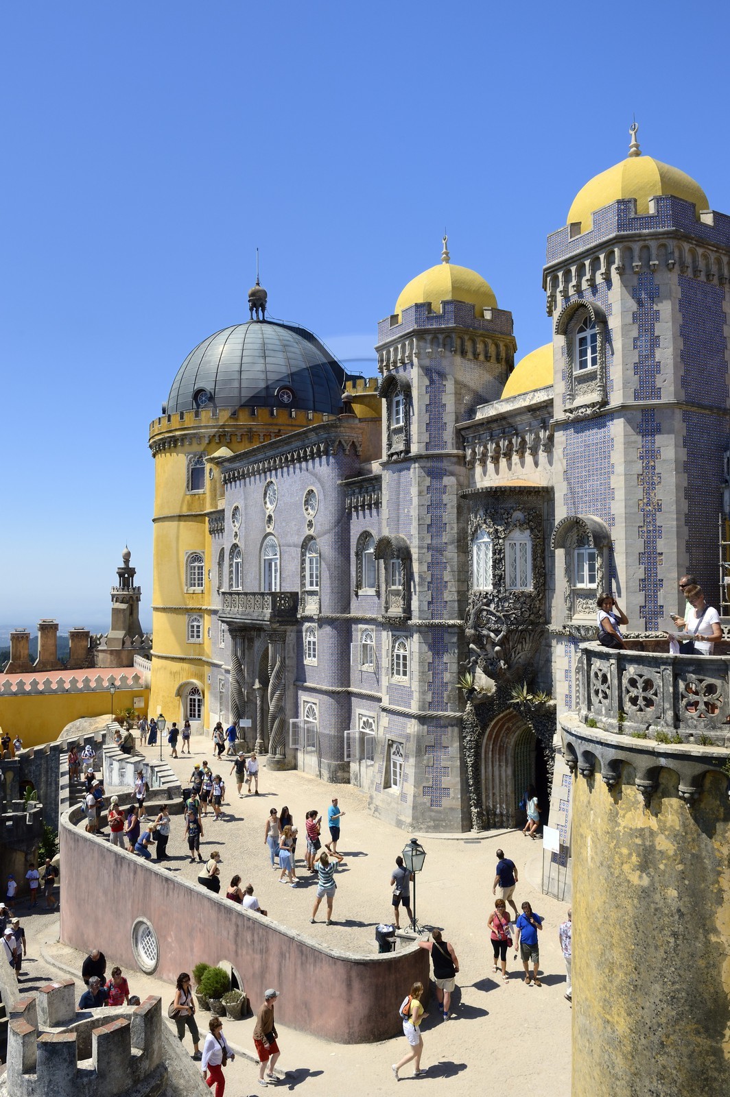 Portugal, Lisbon Region, Sintra, Pena National Palace (Palacio Nacional da Pena), listed as World Heritage by UNESCO
