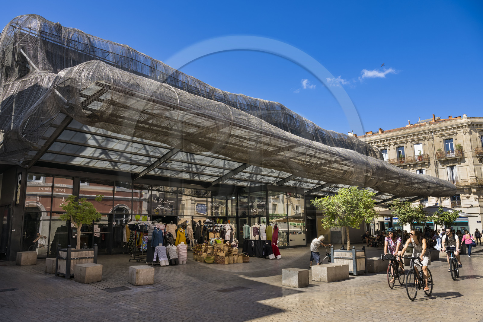 France, Hérault (34), Sète, Les Halles, marché couvert