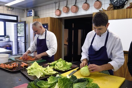 France, Haute-Loire (43), Saint-Bonnet-le-Froid, Restaurant 3 étoiles Régis et Jacques Marcon, le chef cuisinier Jacques Marcon