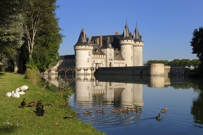 France, Loiret, Loire Valley listed as World Heritage by UNESCO, Sully sur Loire, Chateau de Sully sur Loire, compulsory mention : Chateaux de Sully sur Loire, property of the Loiret Departement