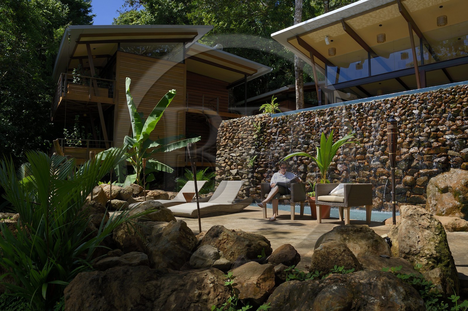 Panama, Chiriqui province, Gulf of Chiriqui National Marine Park, the resort at Isla Palenque