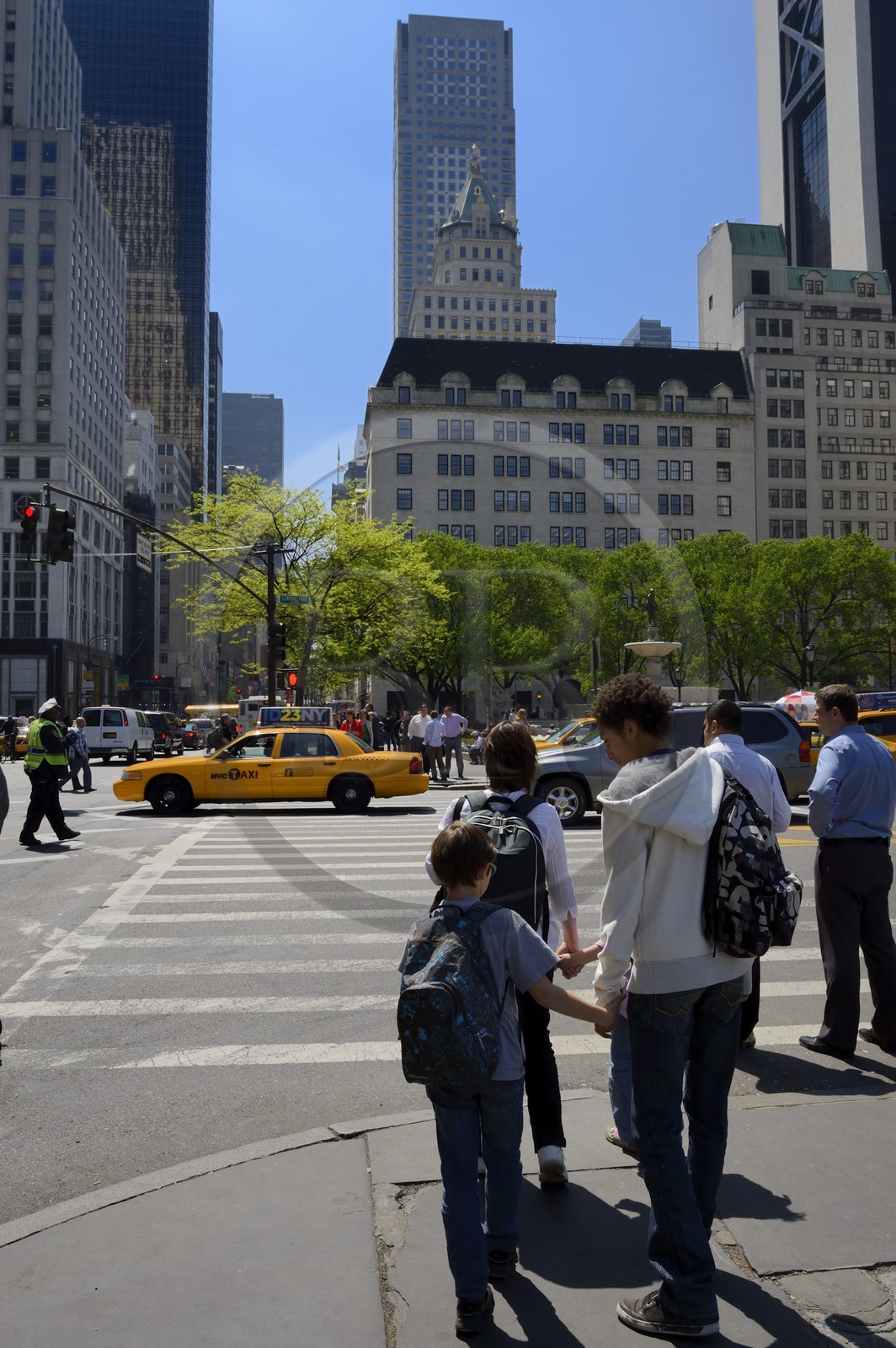 United States, New York, Manhattan, Midtown, 5th Avenue at Grand Army Plaza