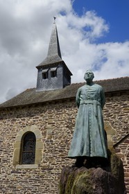France, Morbihan, Broceliande Forest, Trehorenteuc, Sainte Onnenne church, or the Graal chapel of the Gillard priest, in the Arthurian Mythology