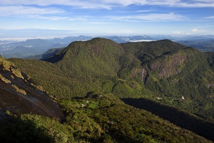 Sri Lanka, province du centre, Dalhousie, paysage sur le chemin menant au Pic d'Adam (Adam's Peak)