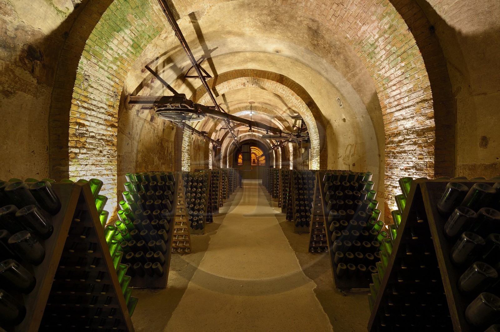 France, Marne (51), Reims le champagne, les caves du Domaine Pommery