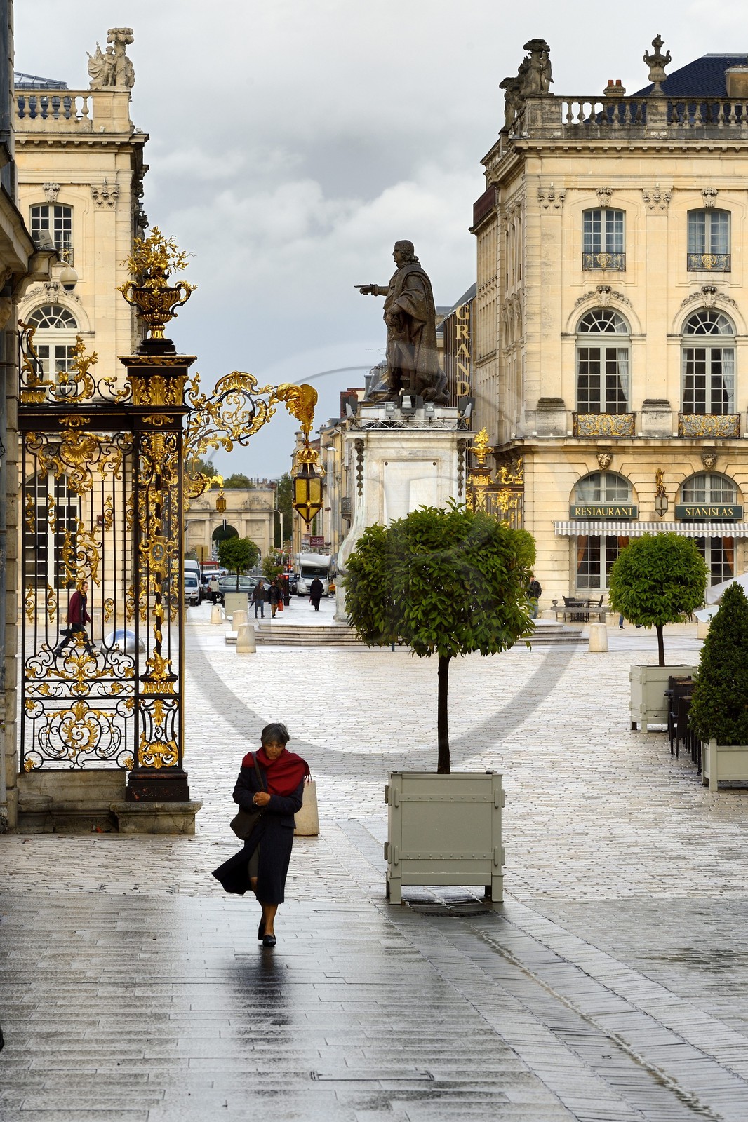 France, Meurthe-et-Moselle (54), Nancy, place Stanislas (ancienne Place Royale) construite par Stanislas Leszczynski, roi de Pologne et dernier duc de Lorraine au XVIIIe siècle, classée Patrimoine Mondial de l'UNESCO