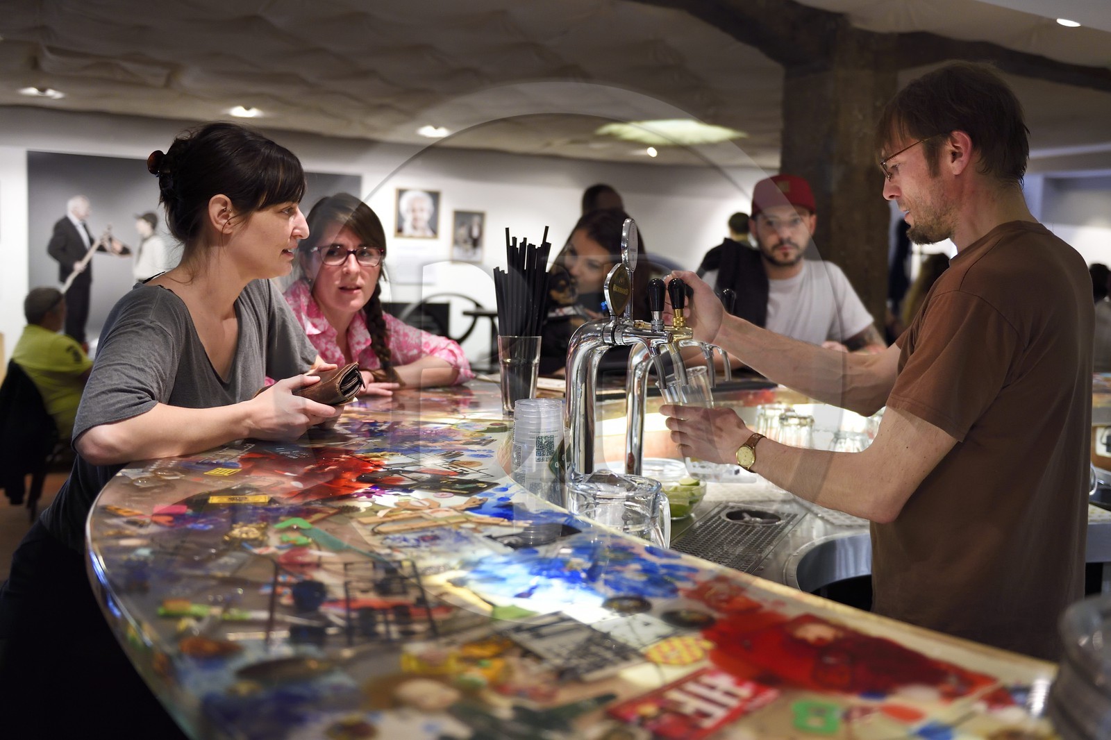 République Tchèque, Prague, quartier de Kampa, la Kavarna Mlynska