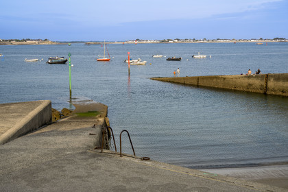 France, Morbihan,Lorient harbour, Larmor-Plage, Pointe des Blagueurs