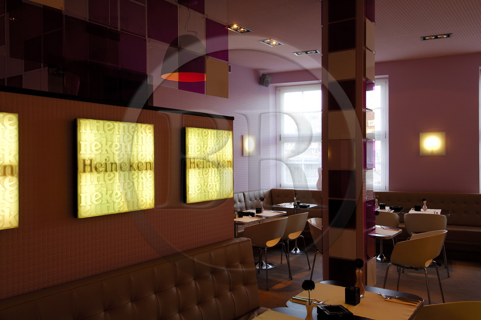 Germany, Bremen, Weserburg Contemporary Art Museum, the trendy restaurant