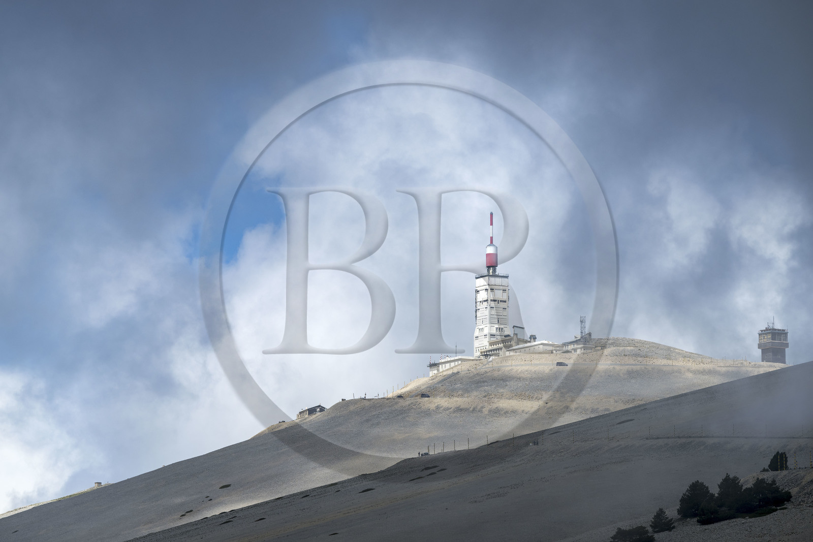France, Vaucluse, Parc Naturel Regional du Mont Ventoux, Bedoin, the weather station at the summit of Mont Ventoux (1910m)
