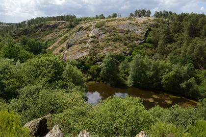 France, Morbihan (56), forêt de Brocéliande, Tréhorenteuc, la Mare aux Fées du Val sans Retour où selon la légende la Fée Morgane retenait ses amants infidèles