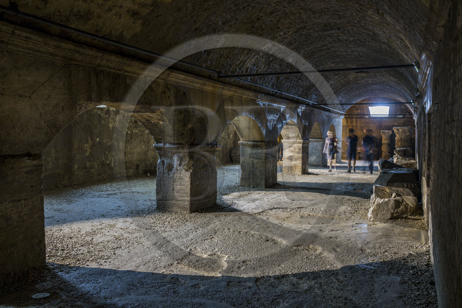 France, Bouches-du-Rhône (13), Arles, galeries des cryptoportiques, fondations du Forum romain (Ier siècle av. J-C), classés Patrimoine Mondial de l'UNESCO