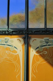 France, Paris (75), station de métro de la Porte Dauphine de style Art Nouveau  par Hector Guimard