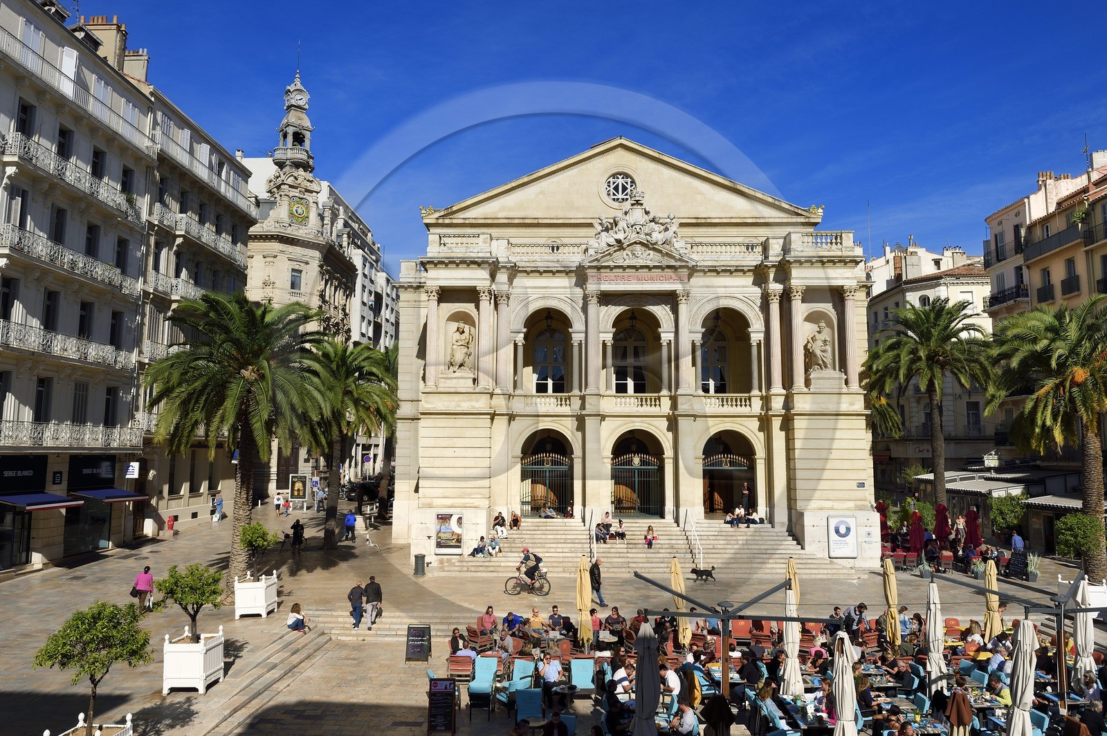 France, Var (83), Toulon, place Victor Hugo, opéra de Toulon, ancien Théâtre municipal
