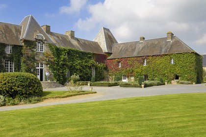 France, Manche (50), Hebecrevon, le château de la Roque