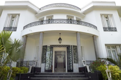 Maroc, Casablanca, Villa des Arts de style Art Déco construite en 1934 boulevard Brahim Roudani
