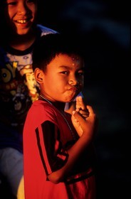 Thailand, Samui islands archipelago, Koh Pha-Ngan island, young Thais from the island