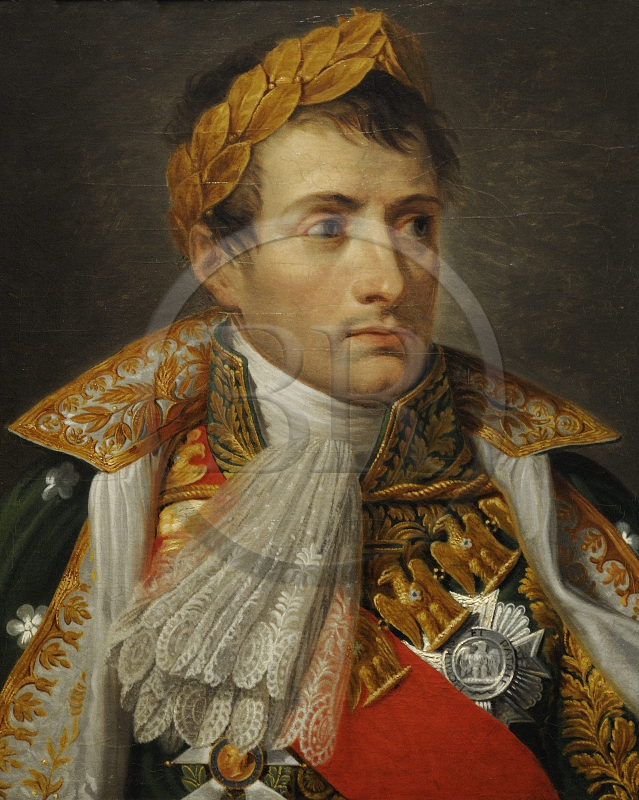 Italie, Lombardie, Milan, musée du Risorgimento (Museo del Risorgimento), Napoléon Empereur et Roi d'Italie par le peintre Andrea Appiani