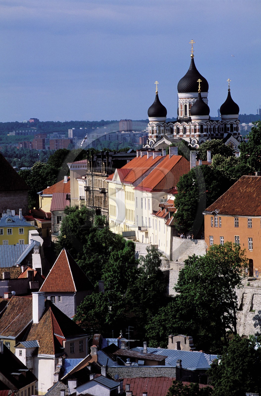 Estonia (Baltic States), Harju Region, Tallinn, European Capital of Culture 2011, the upper city, Toompea mound, the upper city overhangs the old town
