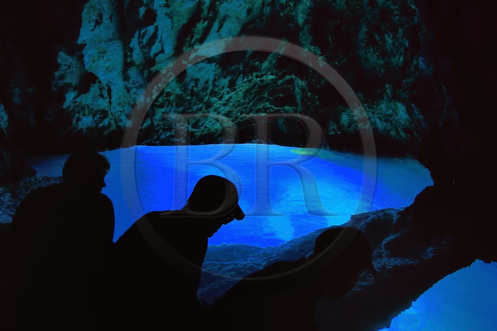 Croatie, Dalmatie, cote dalmate, Ile de Bisevo, la Blue Cave