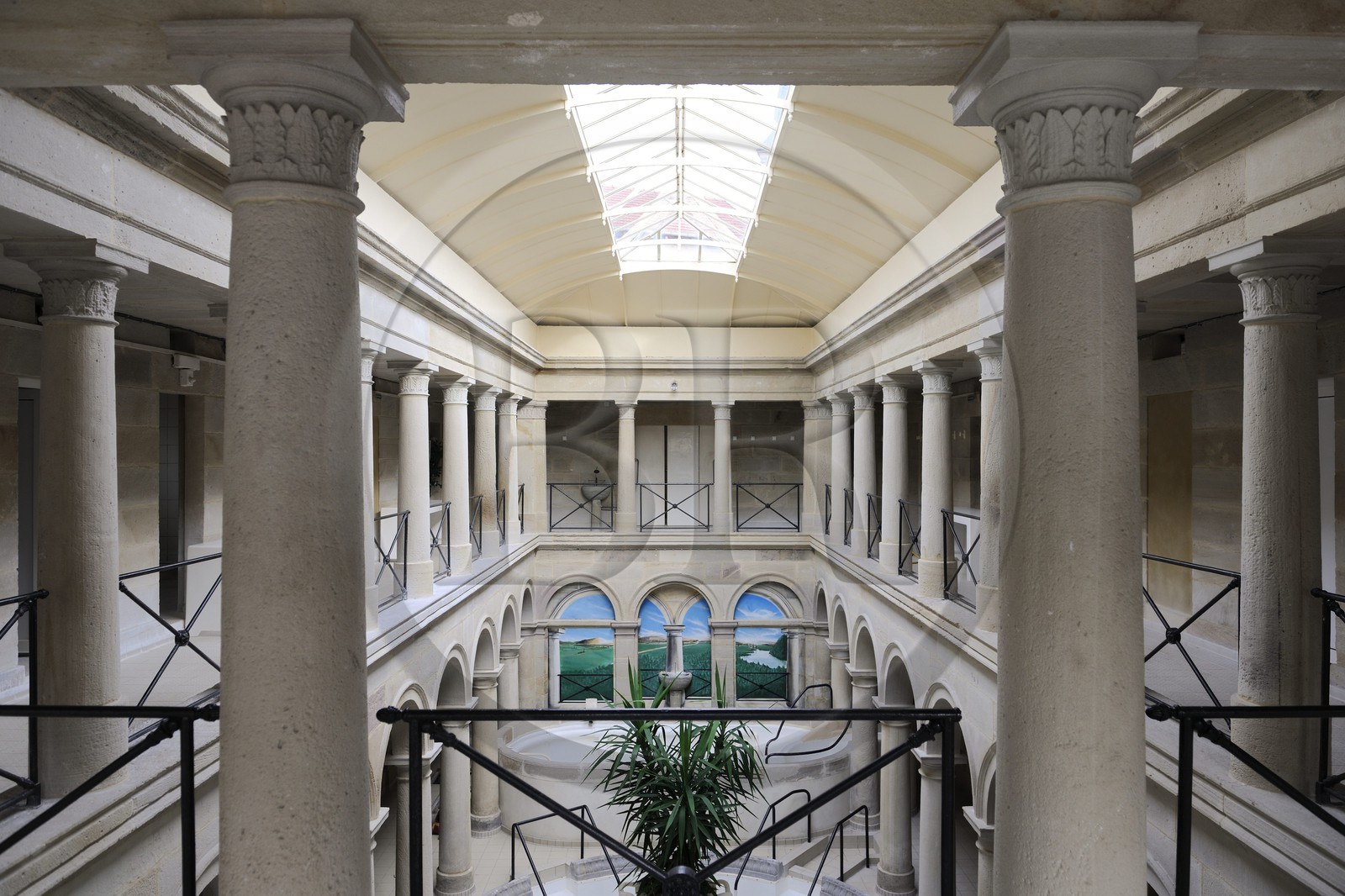 France, Vosges (88), Station thermale de Bains-les-Bains, les Bains Romains
