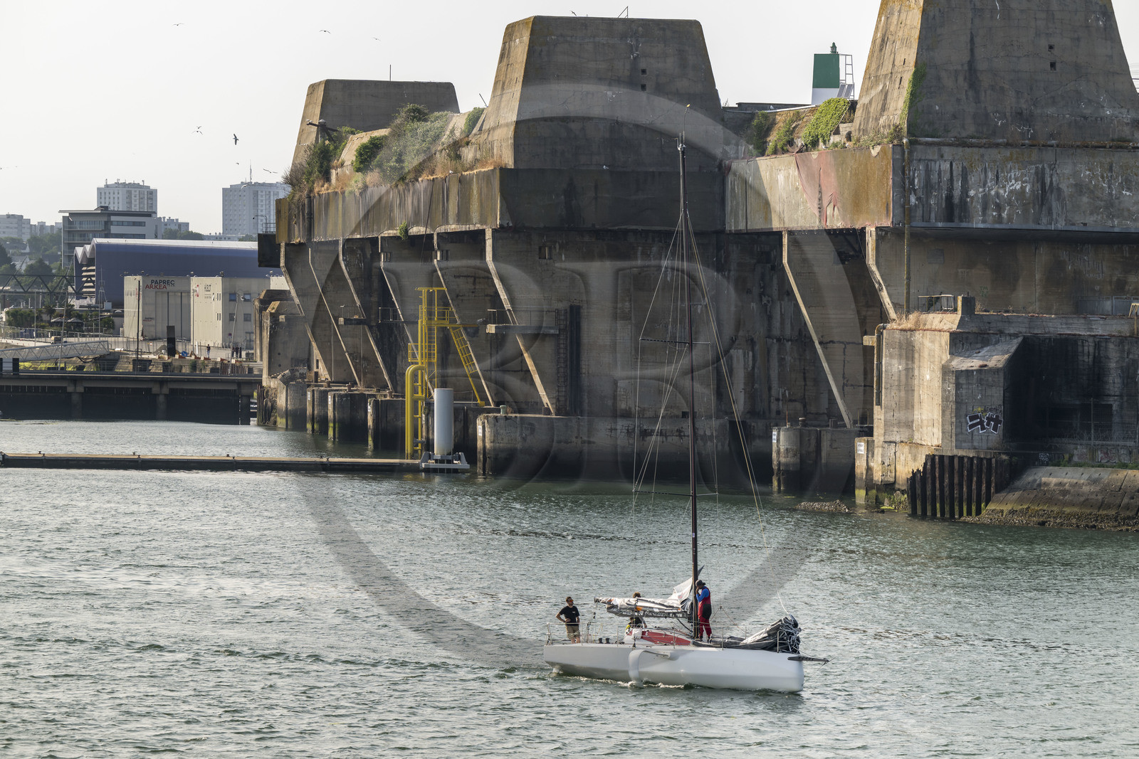 France, Morbihan (56), Lorient, Lorient La Base, ancienne base de sous-marins construite par les Allemands durant la Seconde Guerre mondiale