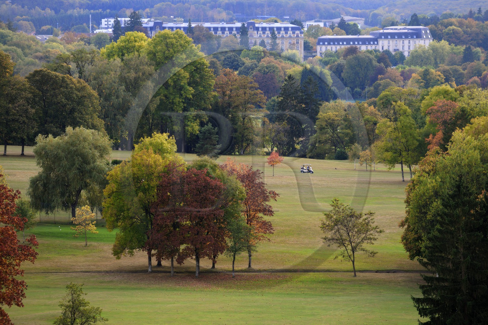 France, Vosges (88), Station thermale de Vittel, le golf dans le Parc