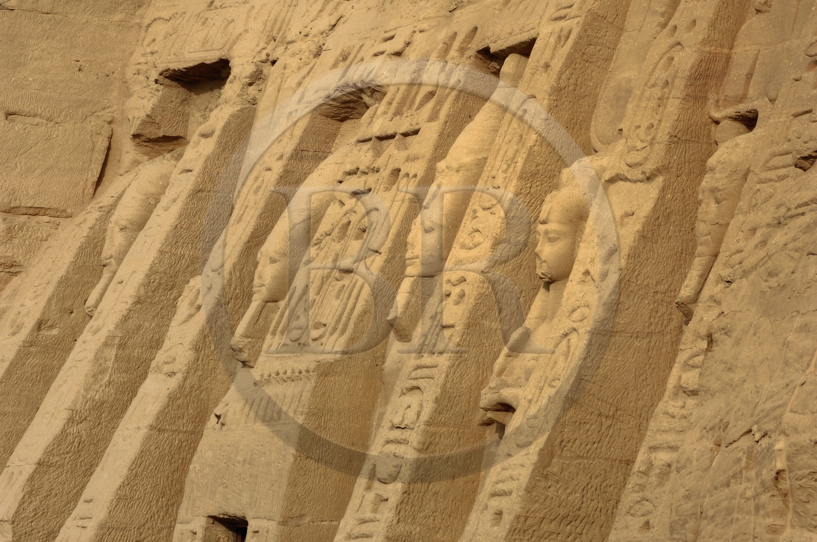 Egypte, Haute Egypte, Nubie, Abou Simbel, site classé Patrimoine Mondial de l' UNESCO, temple de Nefertari dédié à la déesse Hathor