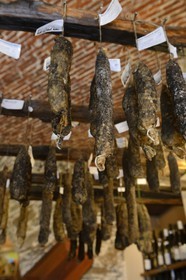 France, Haute Corse, Bastia, the shop of Corsican products U Montagnolu