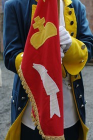 France, Vosges, Senones, capital of the former principality of Salm Salm which used to be part of France in 1793, changing of the guard