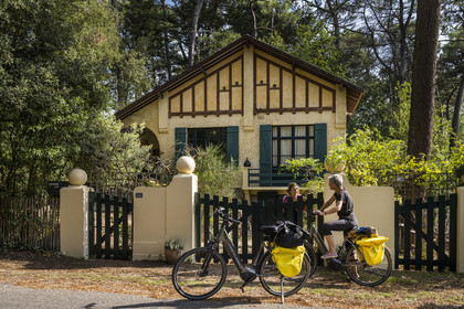France, Loire-Atlantique (44), Saint-Brévin-Les-Pins, une des toutes premières brevinoise, villa de type basque construite en 1938