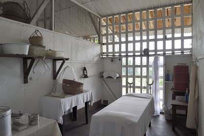 Gabon, Moyen-Ogooue Province, Lambaréné, the former Albert Schweitzer Hospital now a museum, the Grand Pharmacy (polyclinic), the delivery room