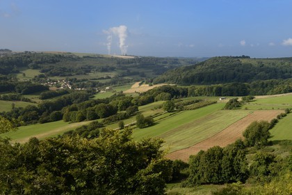 France, Moselle (57), la campagne lorraine à Manderen, frontalière avec la Sarre allemande et à quelques kilomètres du Luxembourg