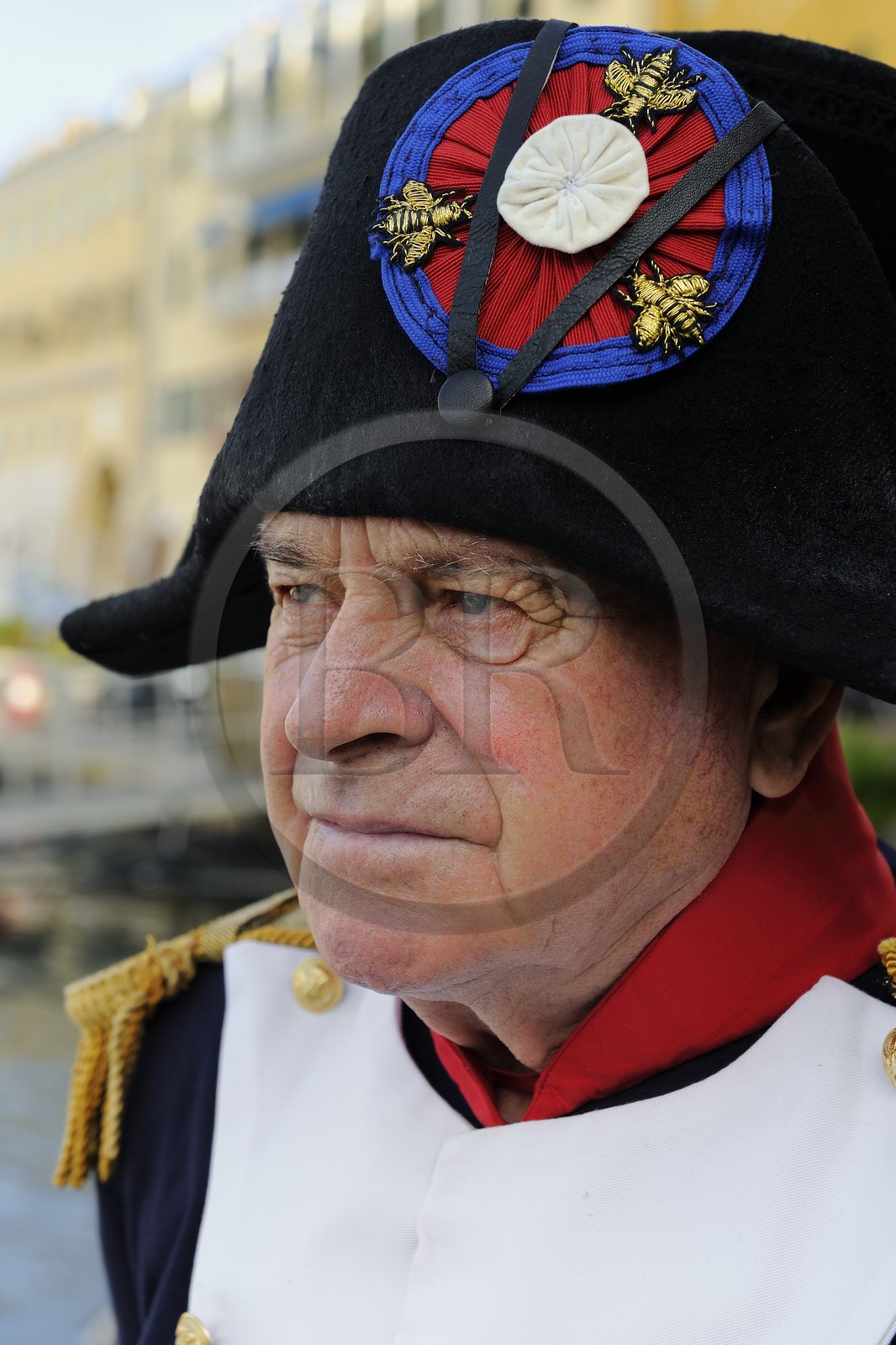 Italie, Toscane, l’Ile d’Elbe, Portoferraio, dans la peau de Napoleon, tous les ans début mai on fête l’arrivée de Napoléon avec une reconstitution