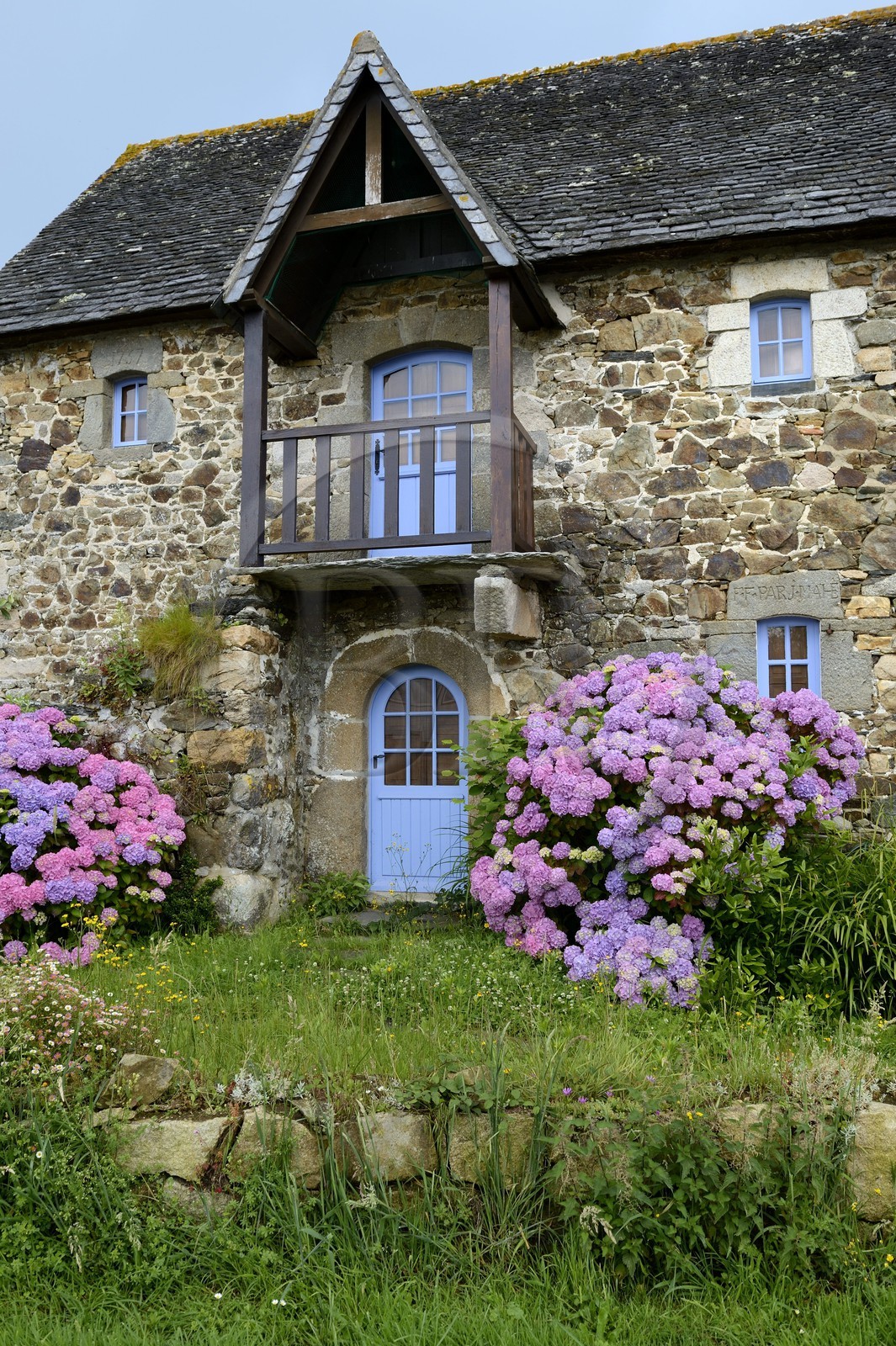 France, Finistère (29), Barnenez, maison traditionnelle