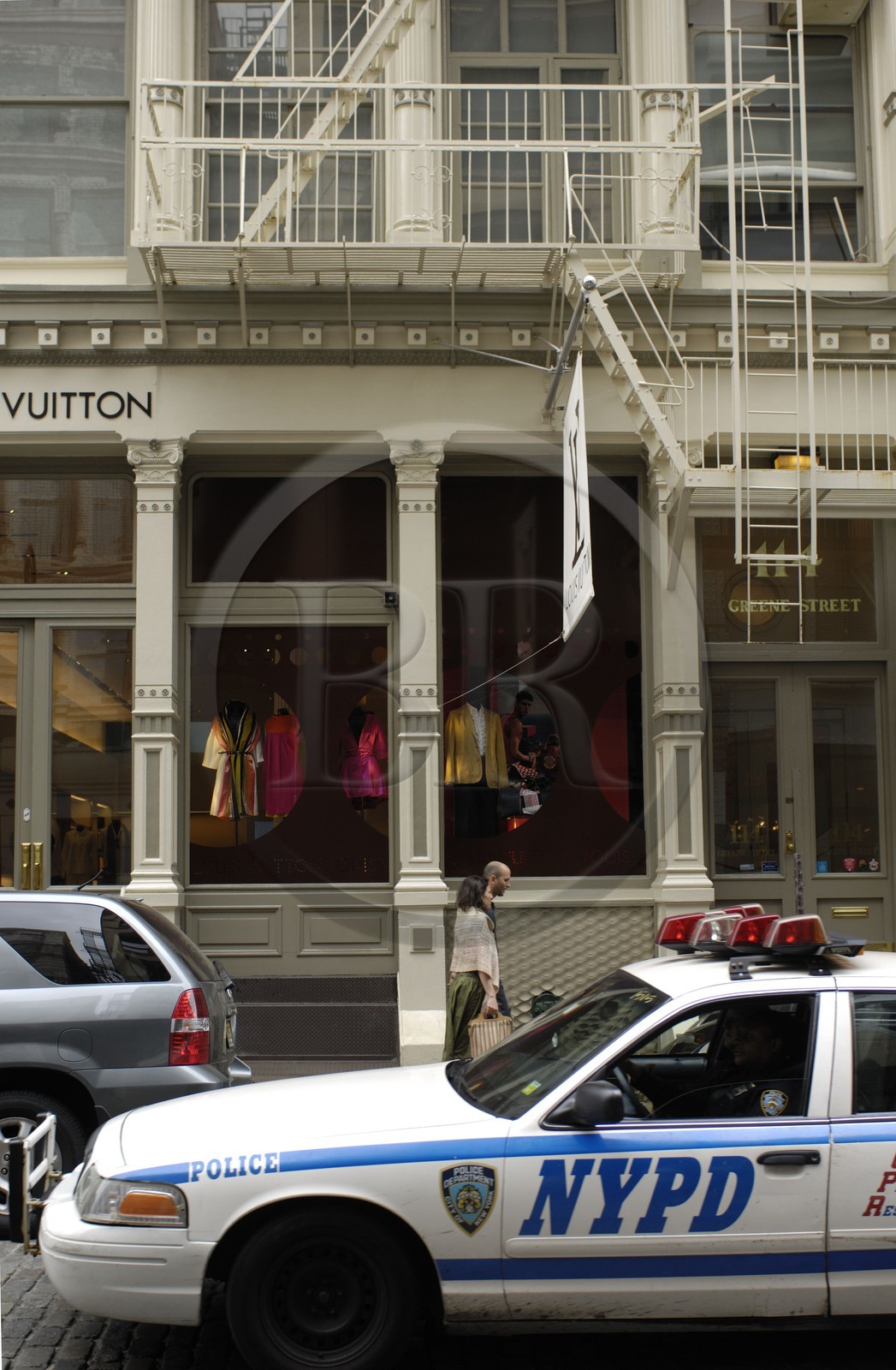 Etats-Unis, New York, Manhattan,  quartier de Soho, voiture de police de NYPD
