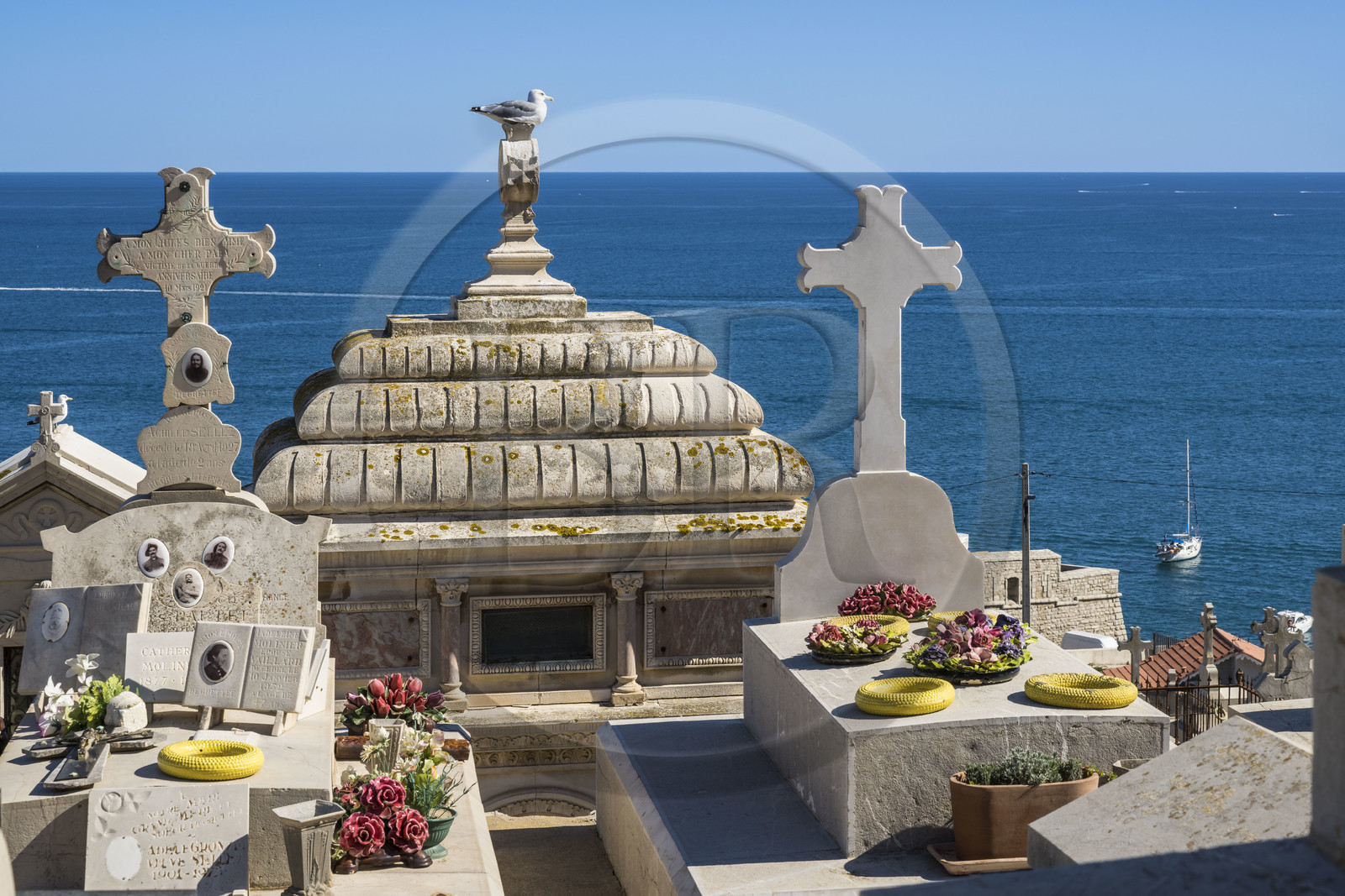 France, Herault, Sète, Saint-Charles cemetery known as the Marin cemetery