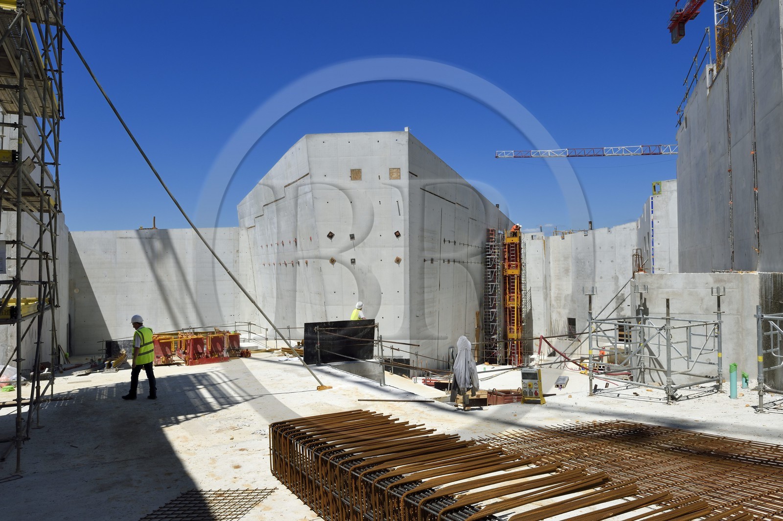 France, Dordogne (24), Montignac, chantier du futur Centre International de l'Art pariétal de Montignac-Lascaux (Lascaux 4)