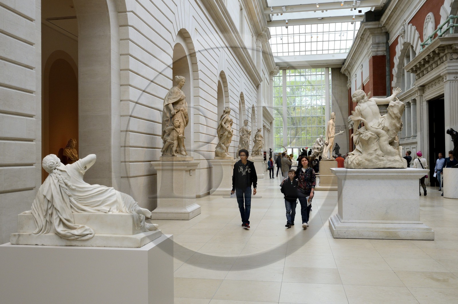 Etats-Unis, New York, Manhattan, East Side, Metropolitan Museum of art (MET), cour de sculptures européennes