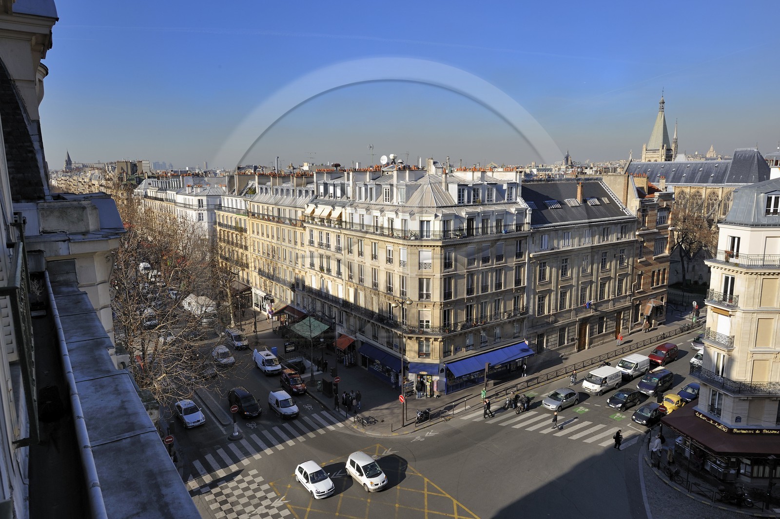 France, Paris (75) 5ème arrondissement, carrefour bd St Germain et rue Saint Jacques