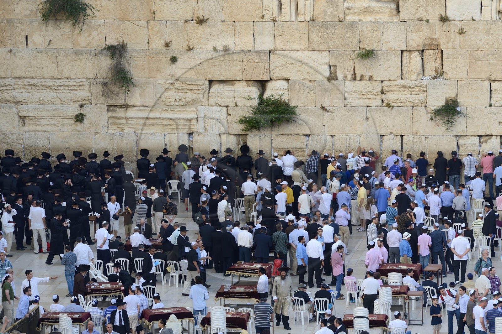 Israel, Jerusalem, holy city, the old town listed as World Heritage by UNESCO, the Western Wall part of the retaining walls of the Temple Mount built by Herod the Great