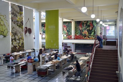 Portugal, Madeira Island, Funchal, the covered market Mercado dos Lavradores, fish hall
