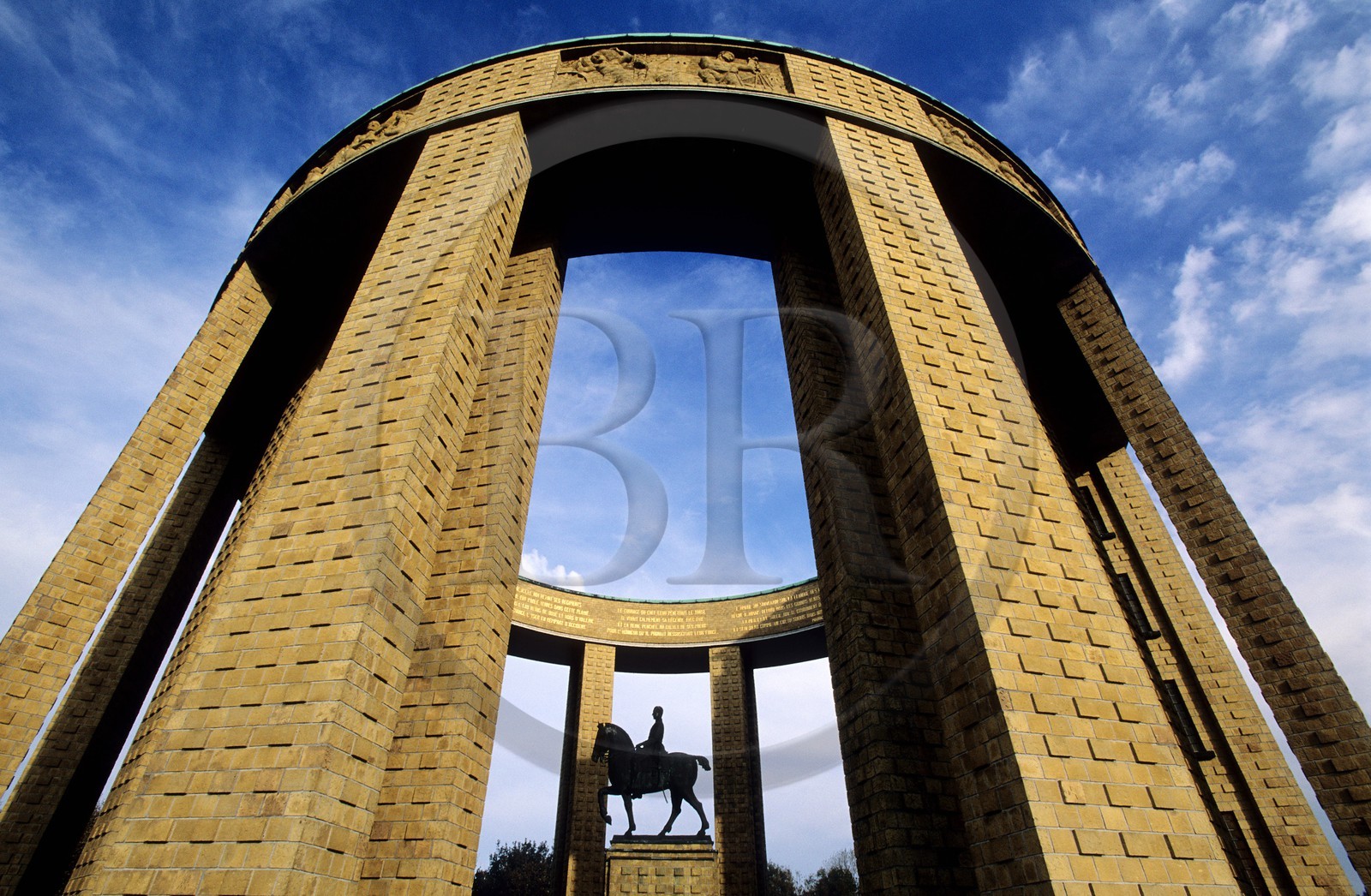Belgium, West Flanders, Nieuwport, monument to the glory of King Albert the 1st