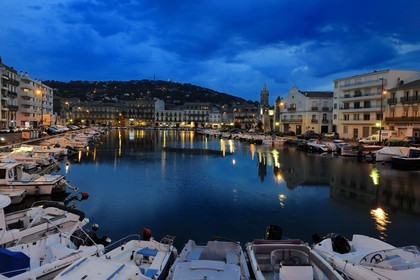 France, Hérault (34), Sète, canal de la Peyrade
