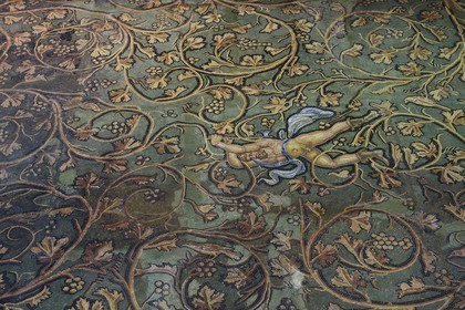 France, Rhone, Lyon, Saint Romain en Gal, Gallo-Roman Museum of Saint-Romain-en-Gal, Punishment of Lycurgus mosaic dating from the 2nd century AD