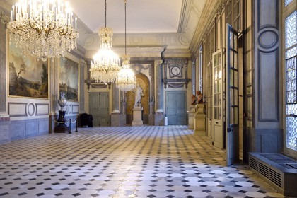 France, Seine Maritime, Rouen, the archiepiscopal palace, Historial Joan of Arc Museum, Salle des Etats (State Room) with paintings by Hubert Robert