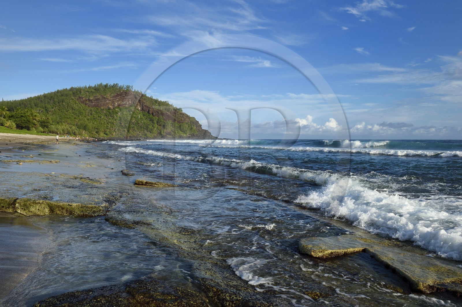 France, Ile de la Reunion, Cote Sud, plage de Grande Anse